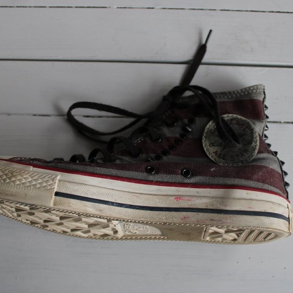 Converse All-Star Hi-Top USA Faded Flag Studded Sneaker, Size 6 - Picture 2 of 6